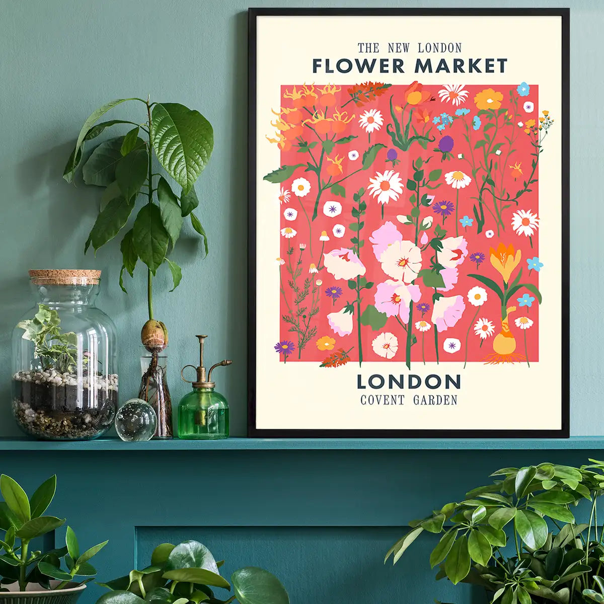 New London Flower Market Print