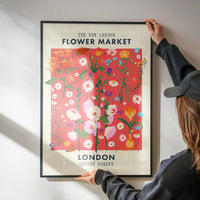 New London Flower Market Print