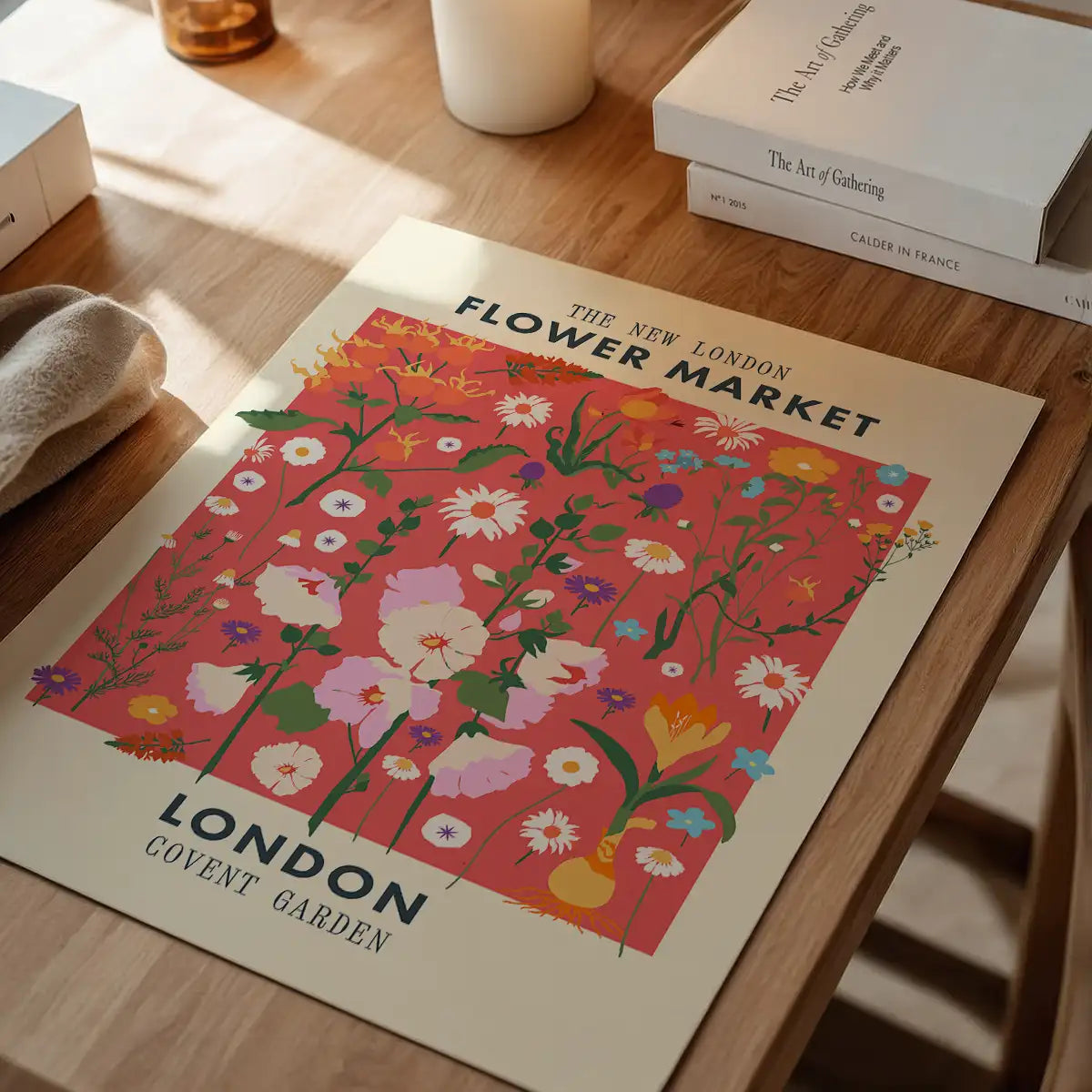 New London Flower Market Print