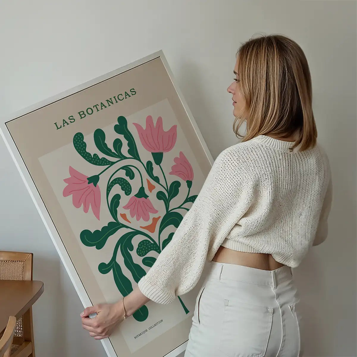 Las Botanicas Illustrated Flower Roses Print
