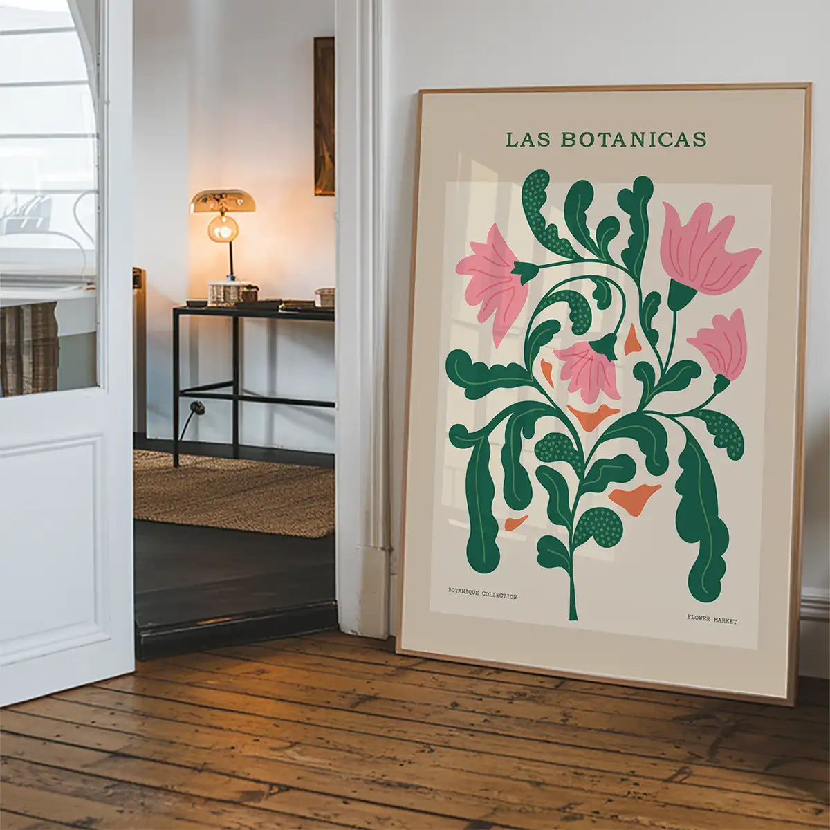 Las Botanicas Illustrated Flower Roses Print
