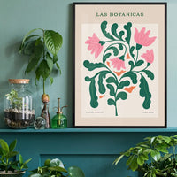 Las Botanicas Illustrated Flower Roses Print