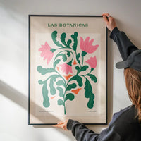 Las Botanicas Illustrated Flower Roses Print