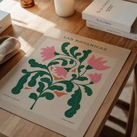 Las Botanicas Illustrated Flower Roses Print