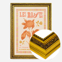 Les Roses Vintage Typography Letterpress Print