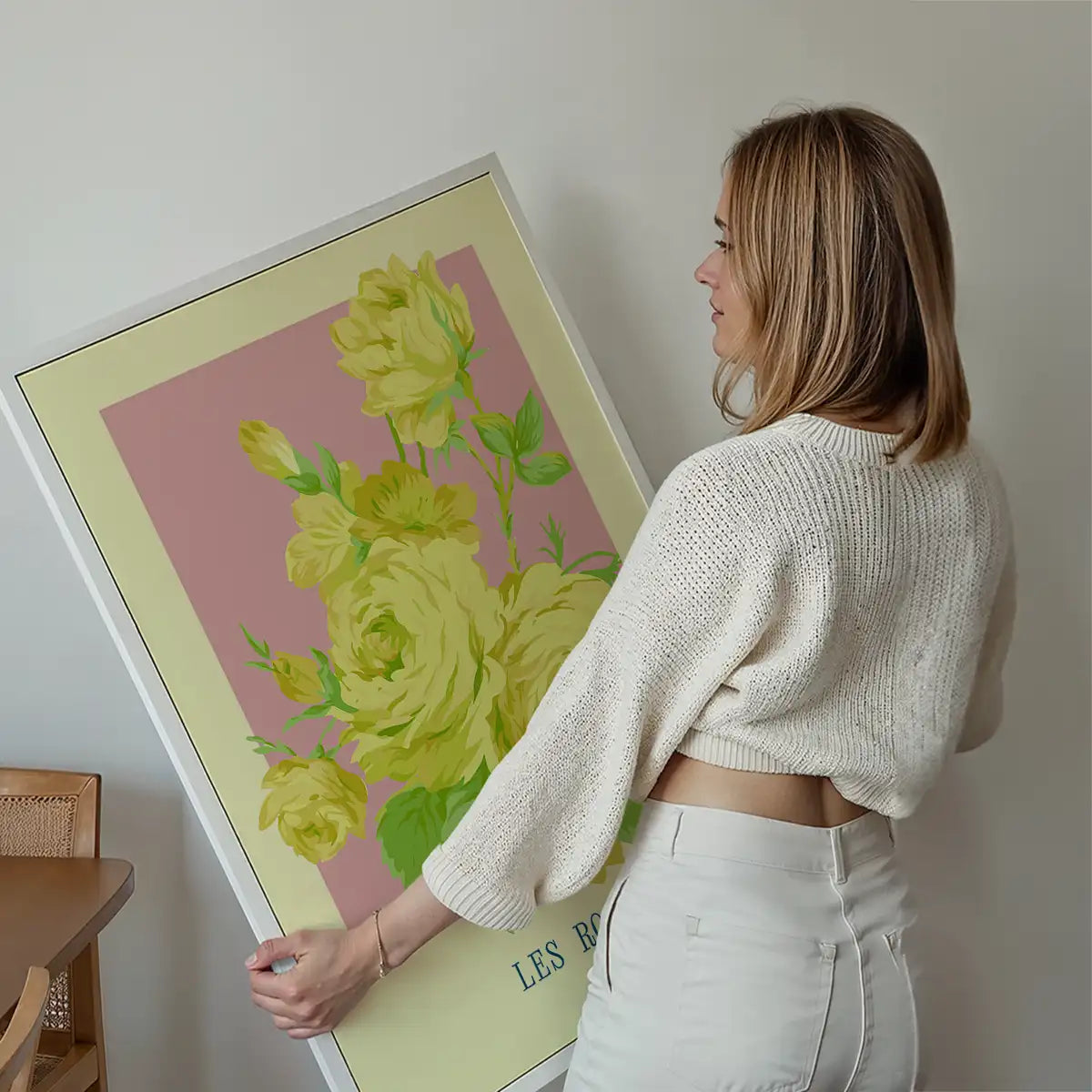 Les Roses Vintage Print