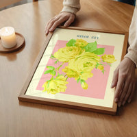 Les Roses Vintage Print