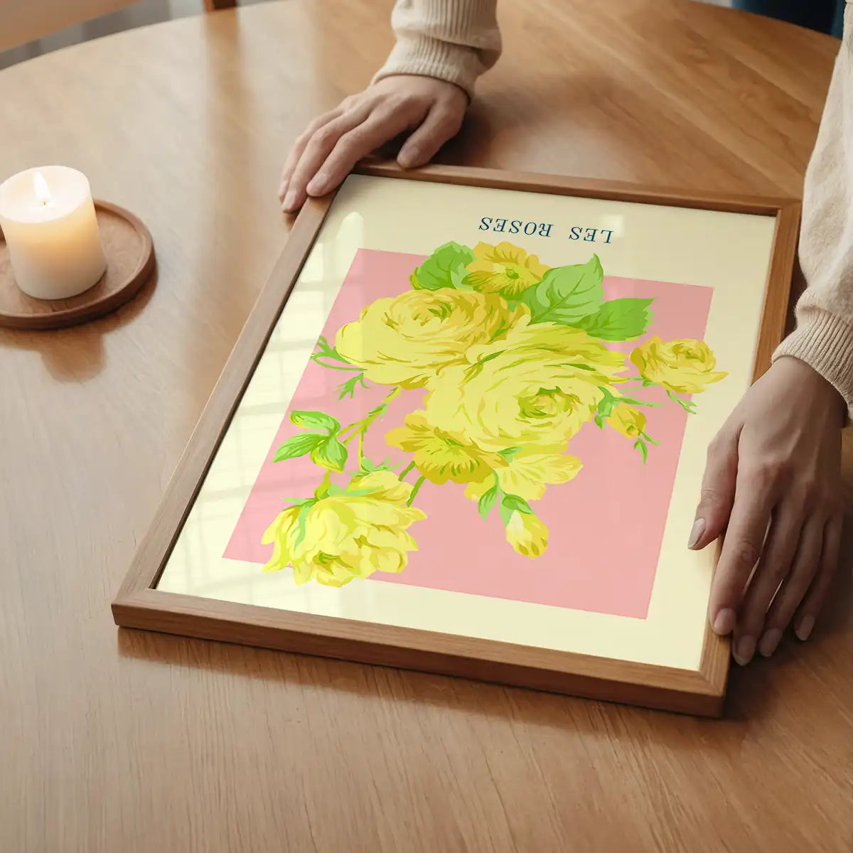 Les Roses Vintage Print