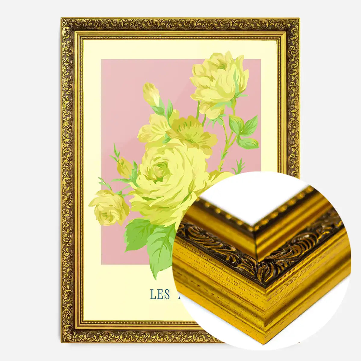 Les Roses Vintage Print