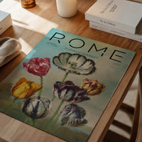 Rome Flower Market Painted Poster Print