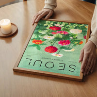 Seoul Flower Market Painted Poster Print