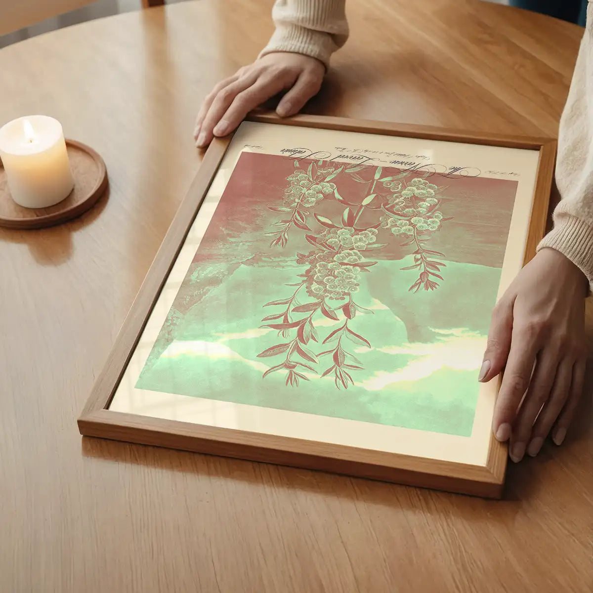 Narrow Leaved Kalmia Pastel Print