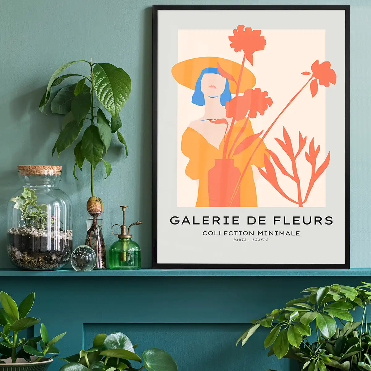 Flower Gallery Minimal Art Print