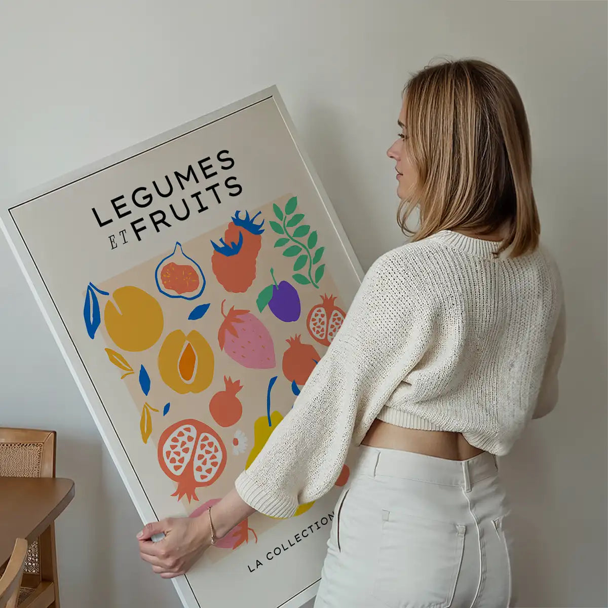 Fruit and Vegetables Minimal Pastel Art Print