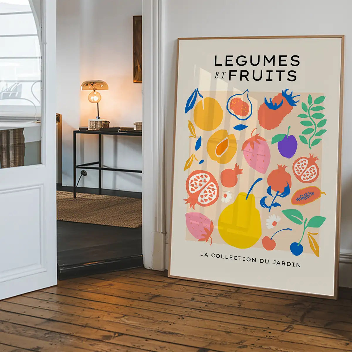 Fruit and Vegetables Minimal Pastel Art Print