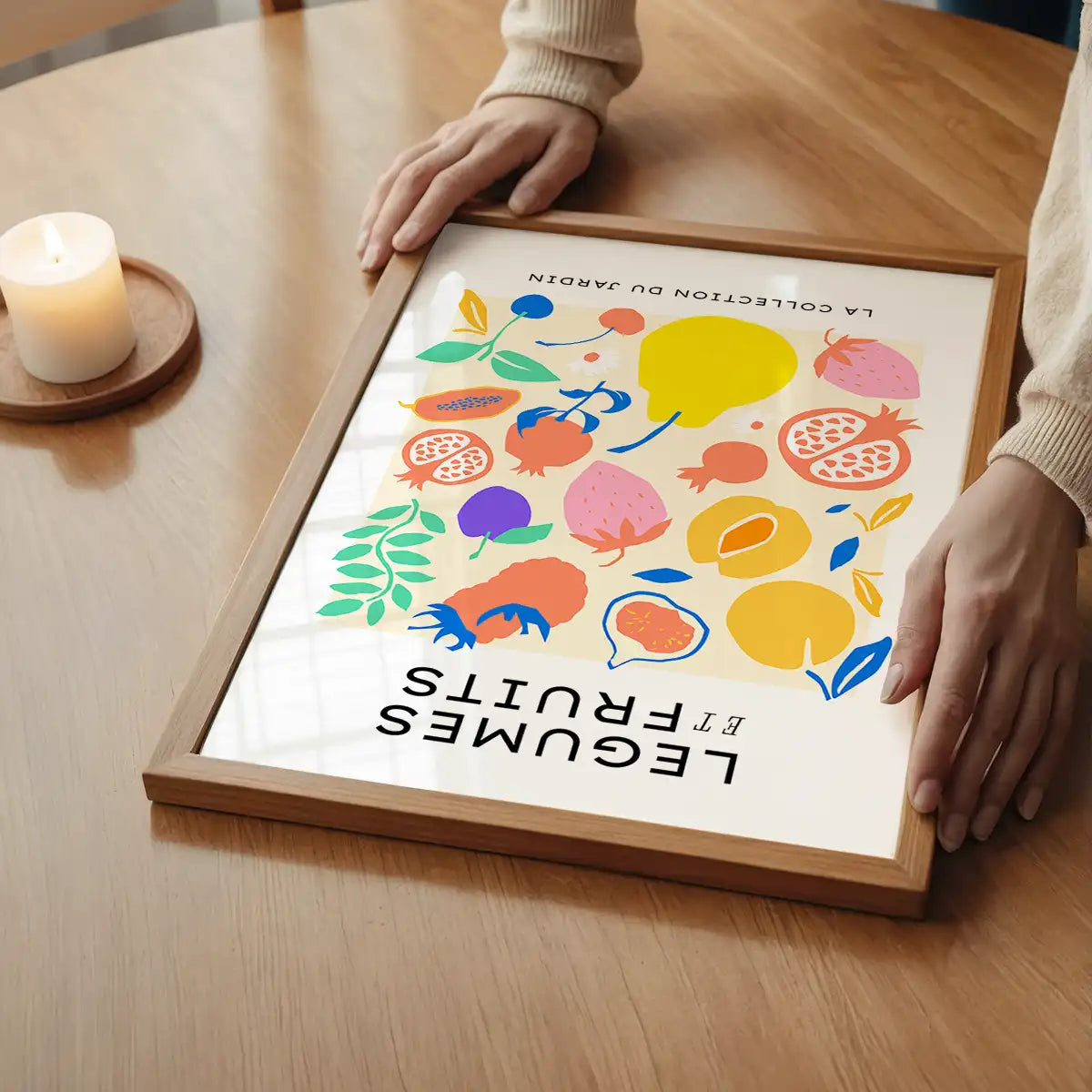 Fruit and Vegetables Minimal Pastel Art Print