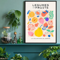 Fruit and Vegetables Minimal Pastel Art Print
