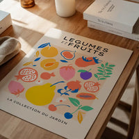 Fruit and Vegetables Minimal Pastel Art Print