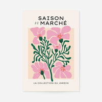 Market Season Minimal Flowers Art Print