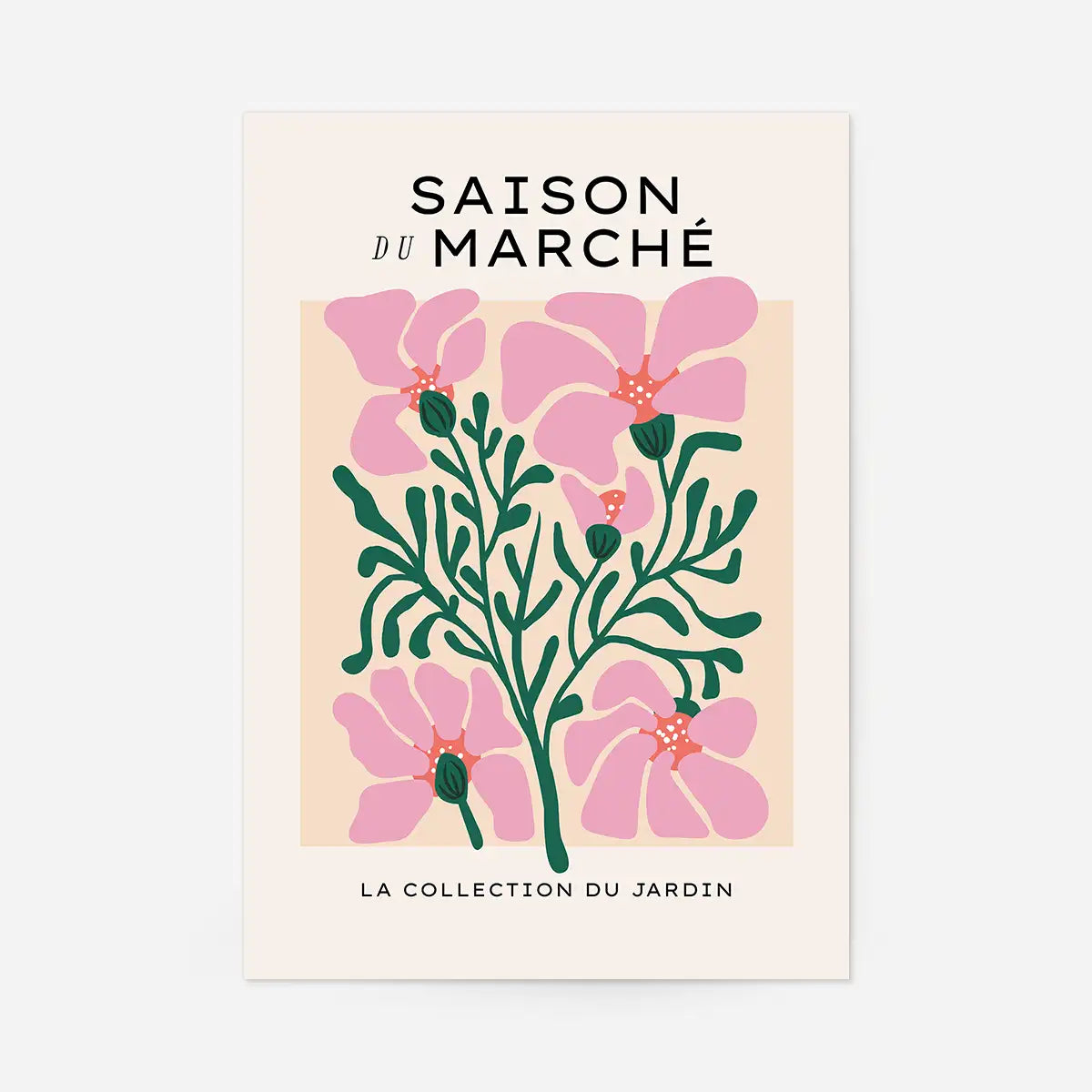 Market Season Minimal Flowers Art Print