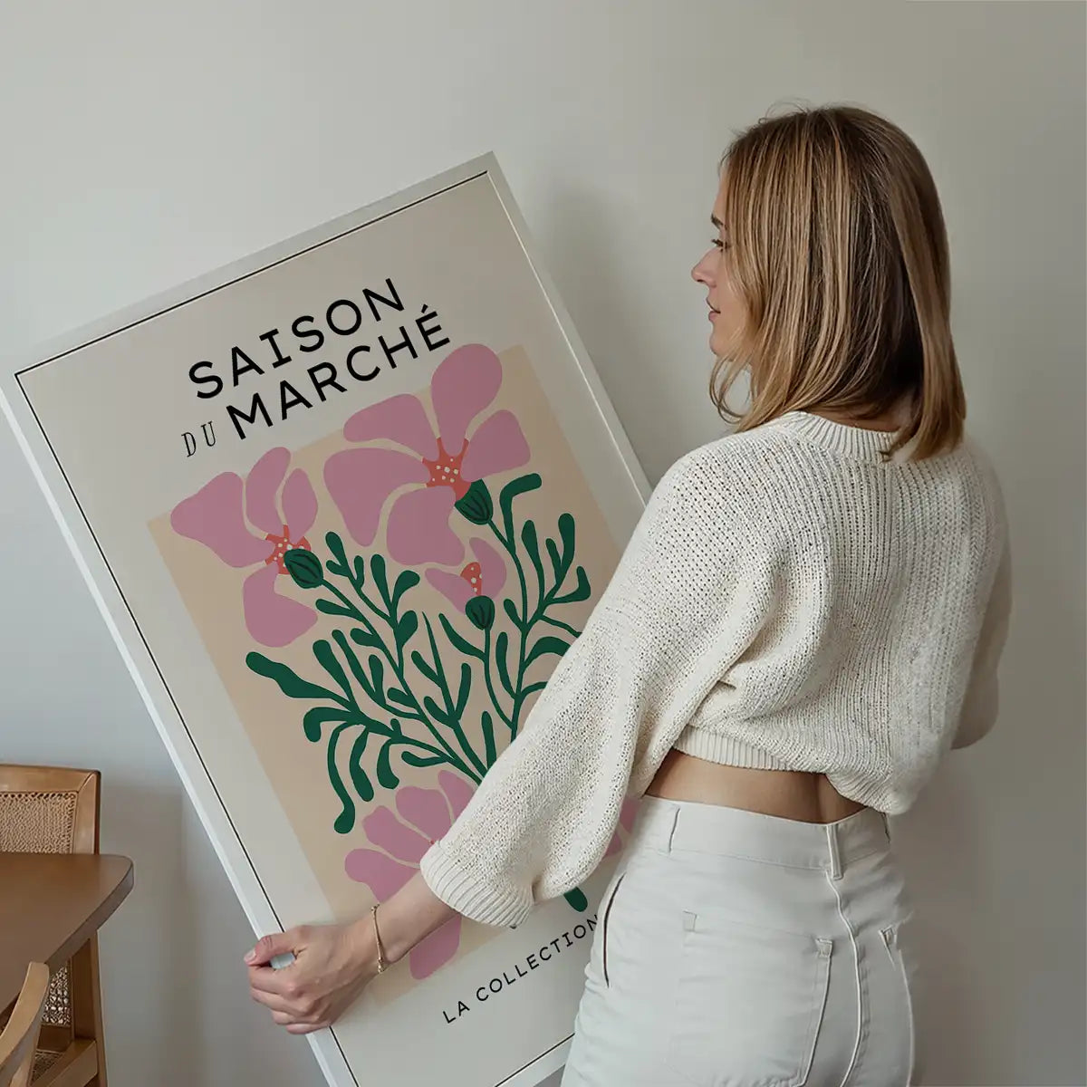 Market Season Minimal Flowers Art Print