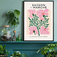 Market Season Minimal Flowers Art Print