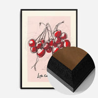 La Cerise Cherries Abstract Drawing Print