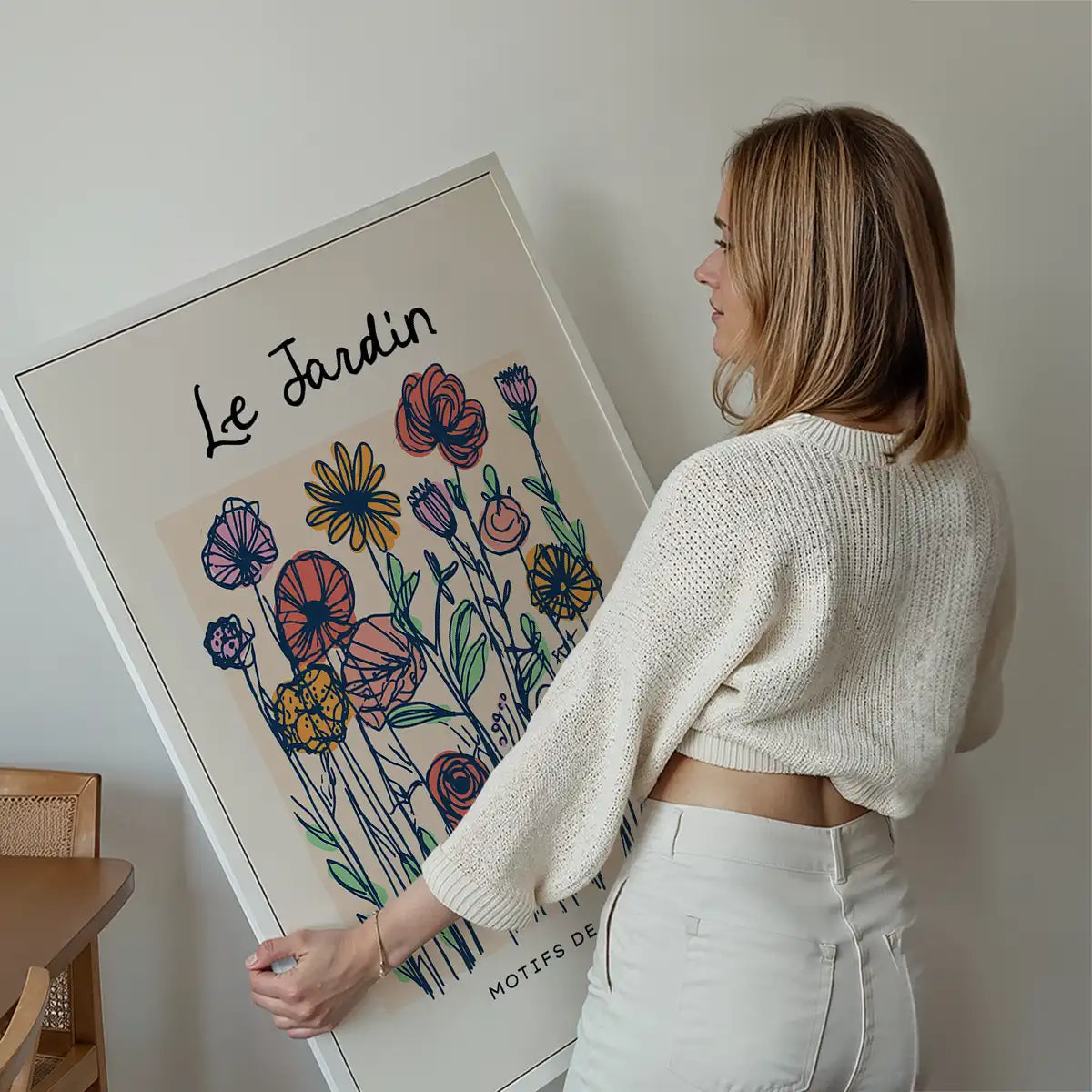 The Garden Flowers Abstract Illustration Print