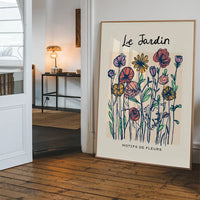 The Garden Flowers Abstract Illustration Print