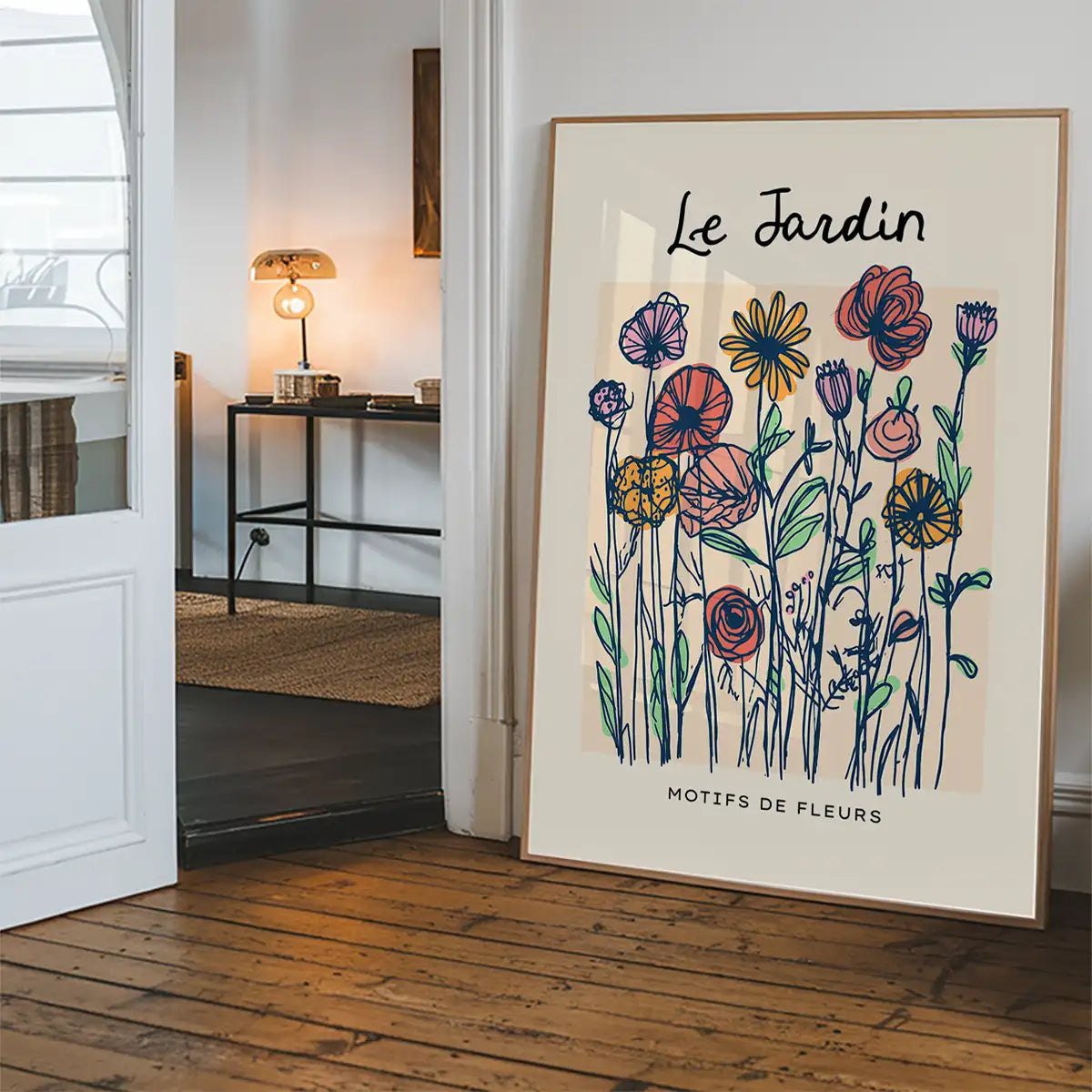 The Garden Flowers Abstract Illustration Print