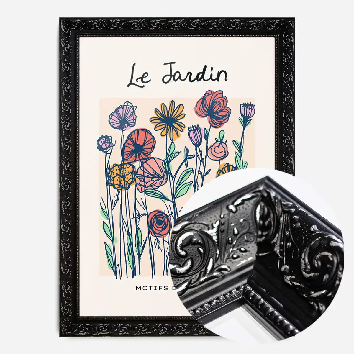 The Garden Flowers Abstract Illustration Print