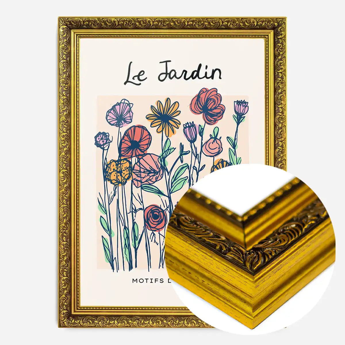 The Garden Flowers Abstract Illustration Print