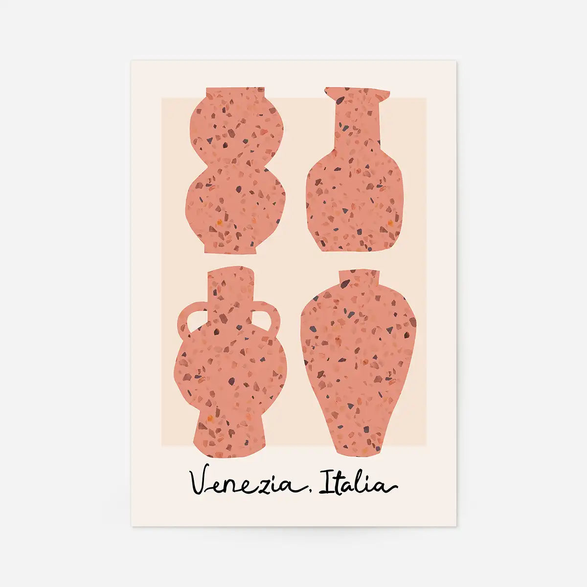 Venetian Vases Terrazo Illustration Print