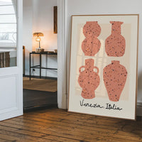 Venetian Vases Terrazo Illustration Print