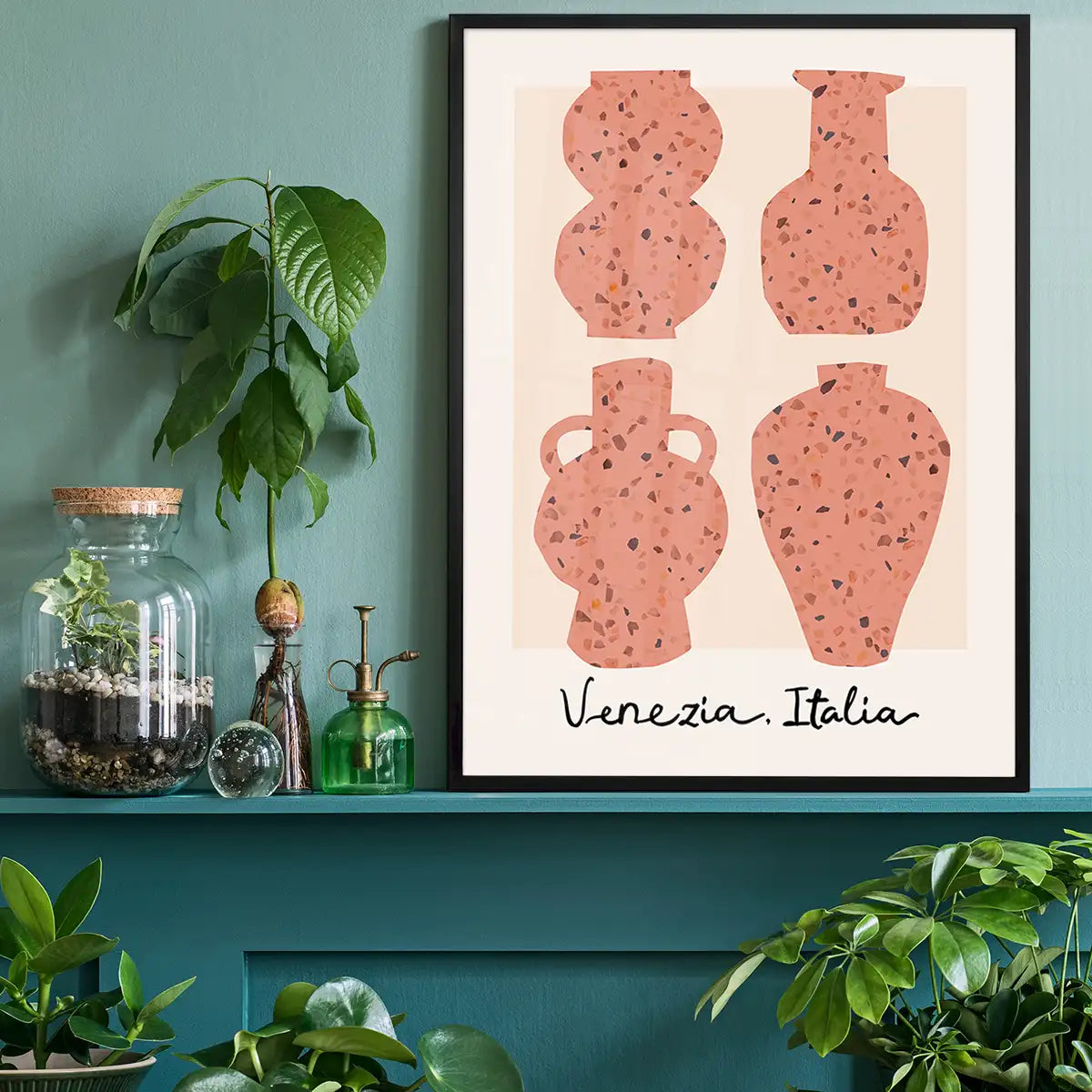 Venetian Vases Terrazo Illustration Print