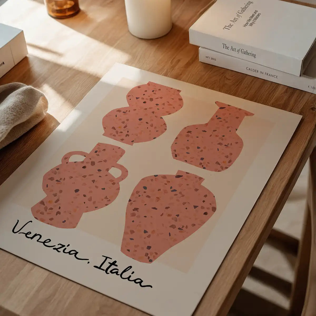 Venetian Vases Terrazo Illustration Print
