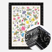 Vintage Floral Textile Pattern Print