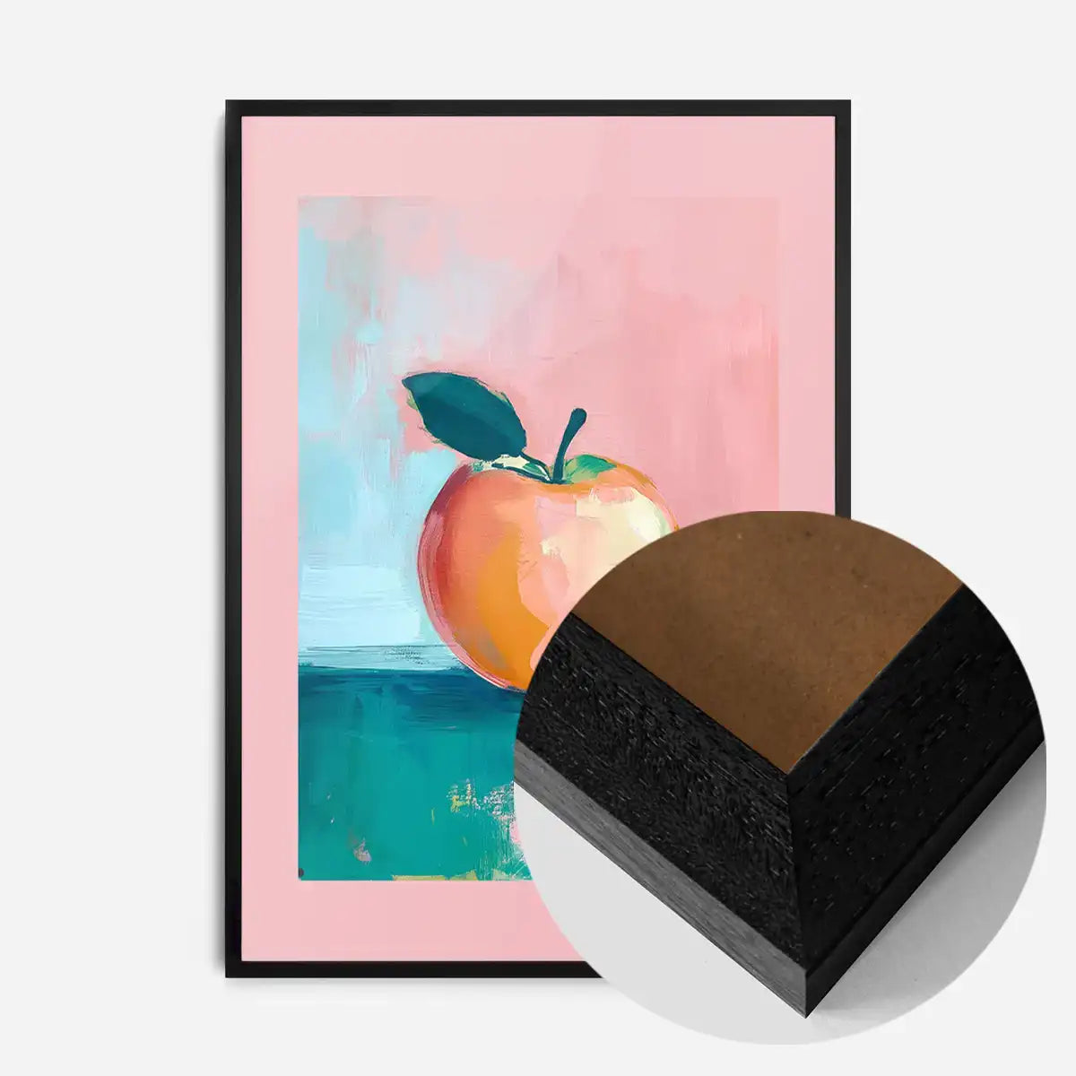 Abstract Painted Apple Pastel Print