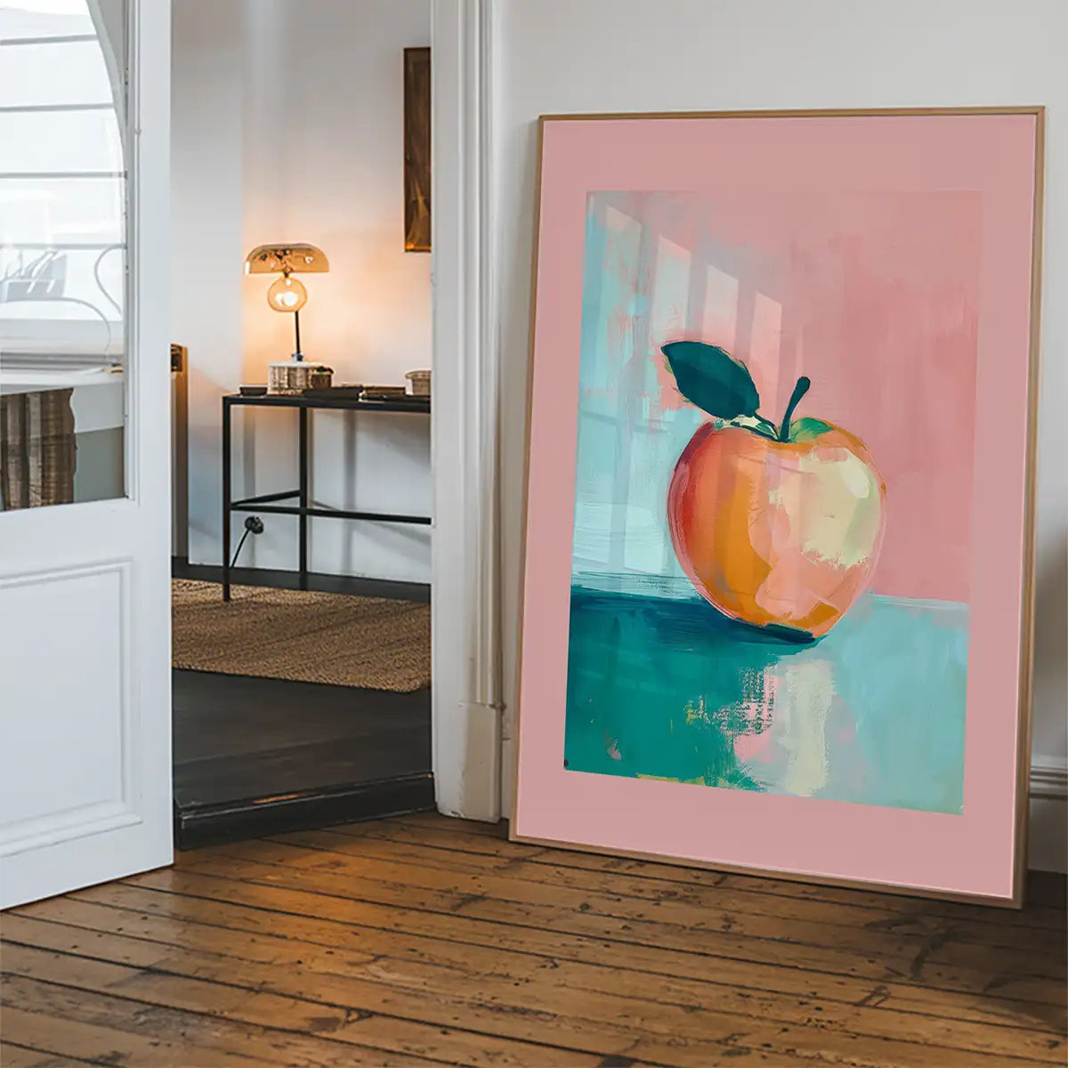 Abstract Painted Apple Pastel Print