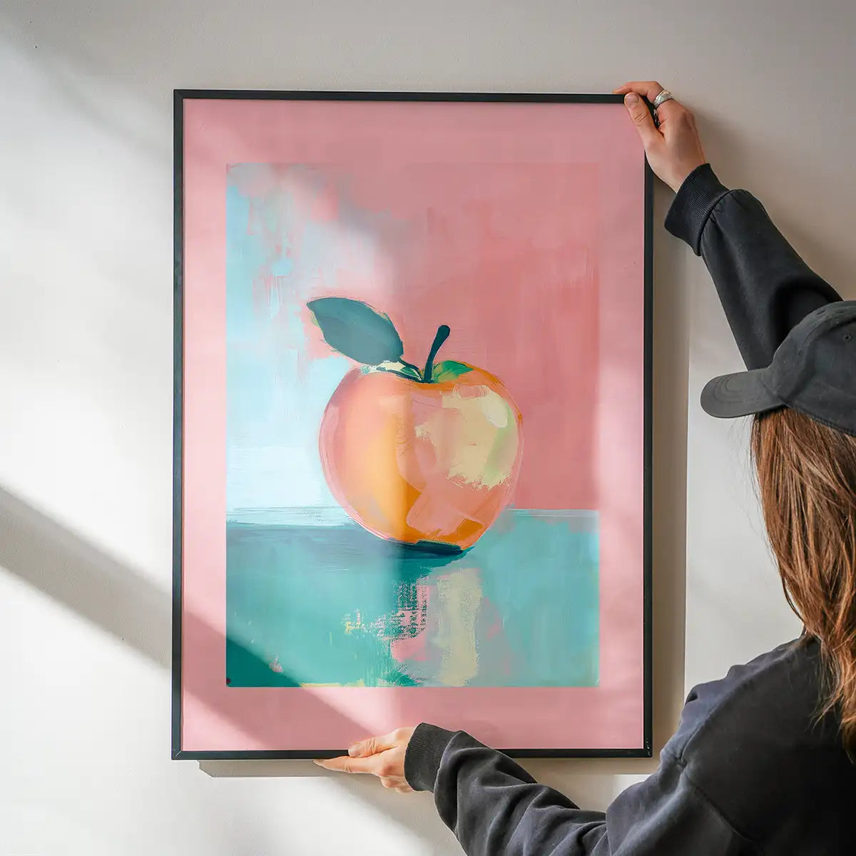 Abstract Painted Apple Pastel Print