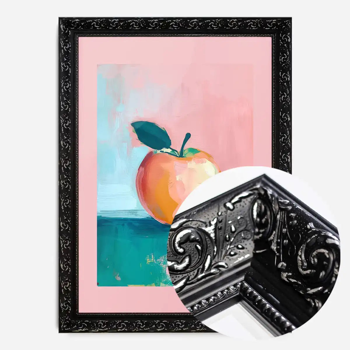 Abstract Painted Apple Pastel Print