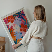 Love Your Garden Painted Flowers Print