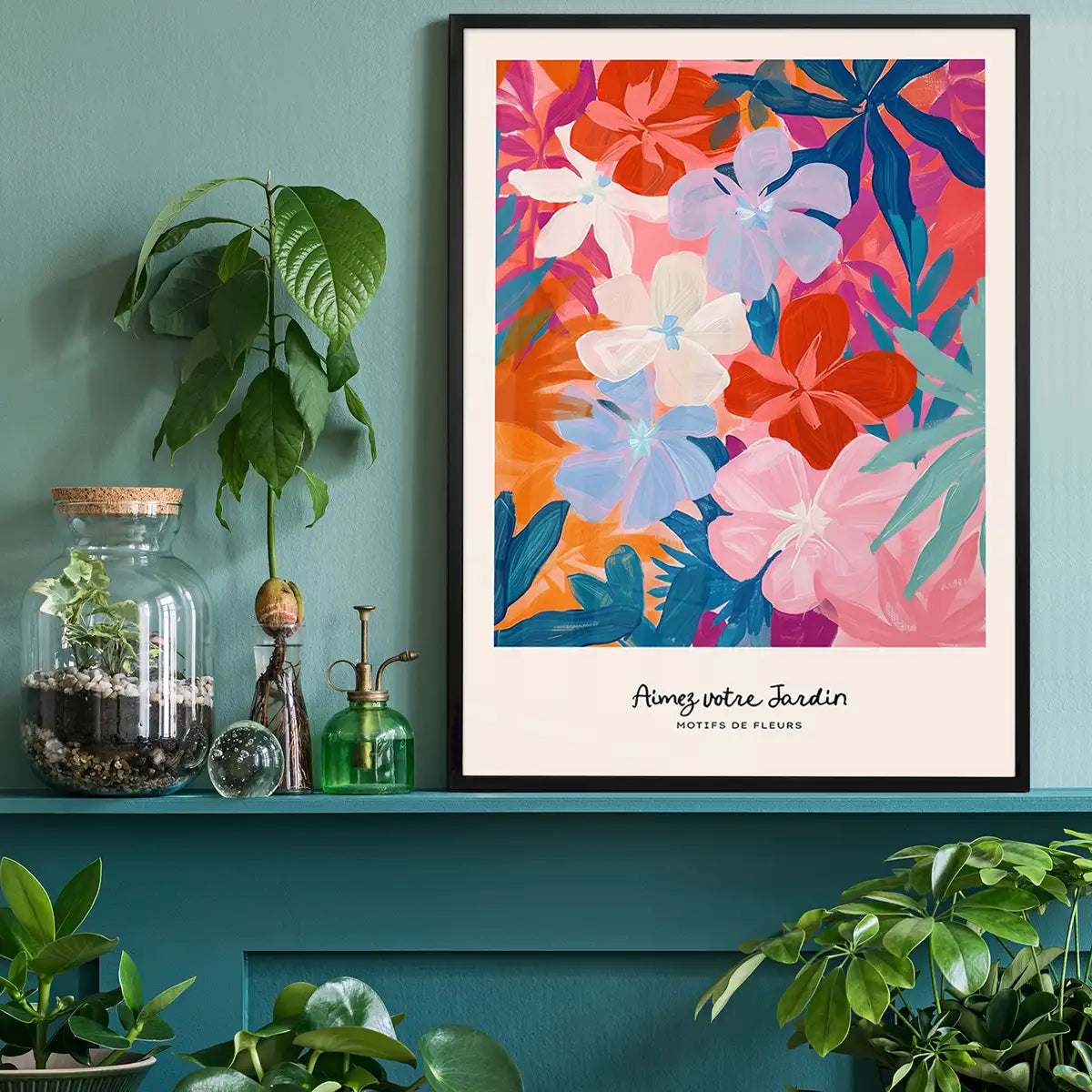Love Your Garden Painted Flowers Print