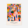 Flower Market of London Abstract Painting Print