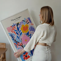 Wild Flowers of Amsterdam Abstract Painting Print