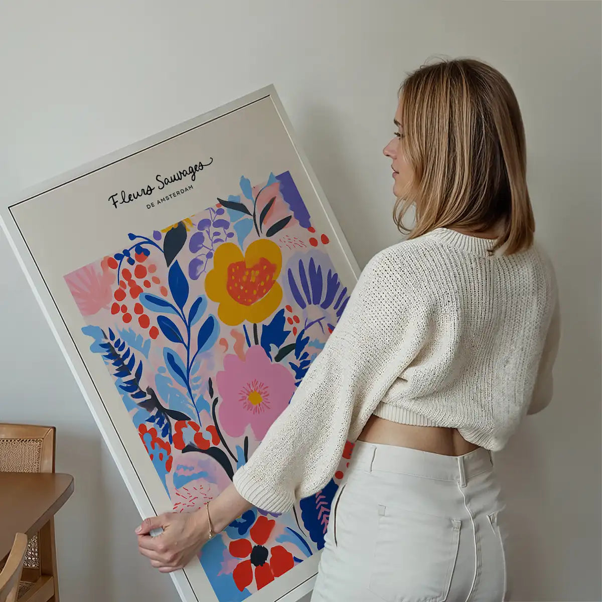 Wild Flowers of Amsterdam Abstract Painting Print