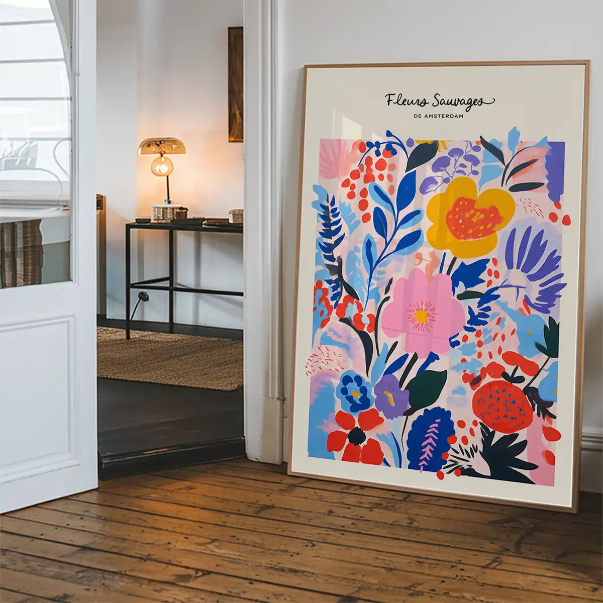 Wild Flowers of Amsterdam Abstract Painting Print