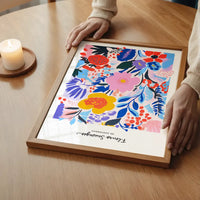 Wild Flowers of Amsterdam Abstract Painting Print