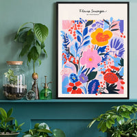 Wild Flowers of Amsterdam Abstract Painting Print