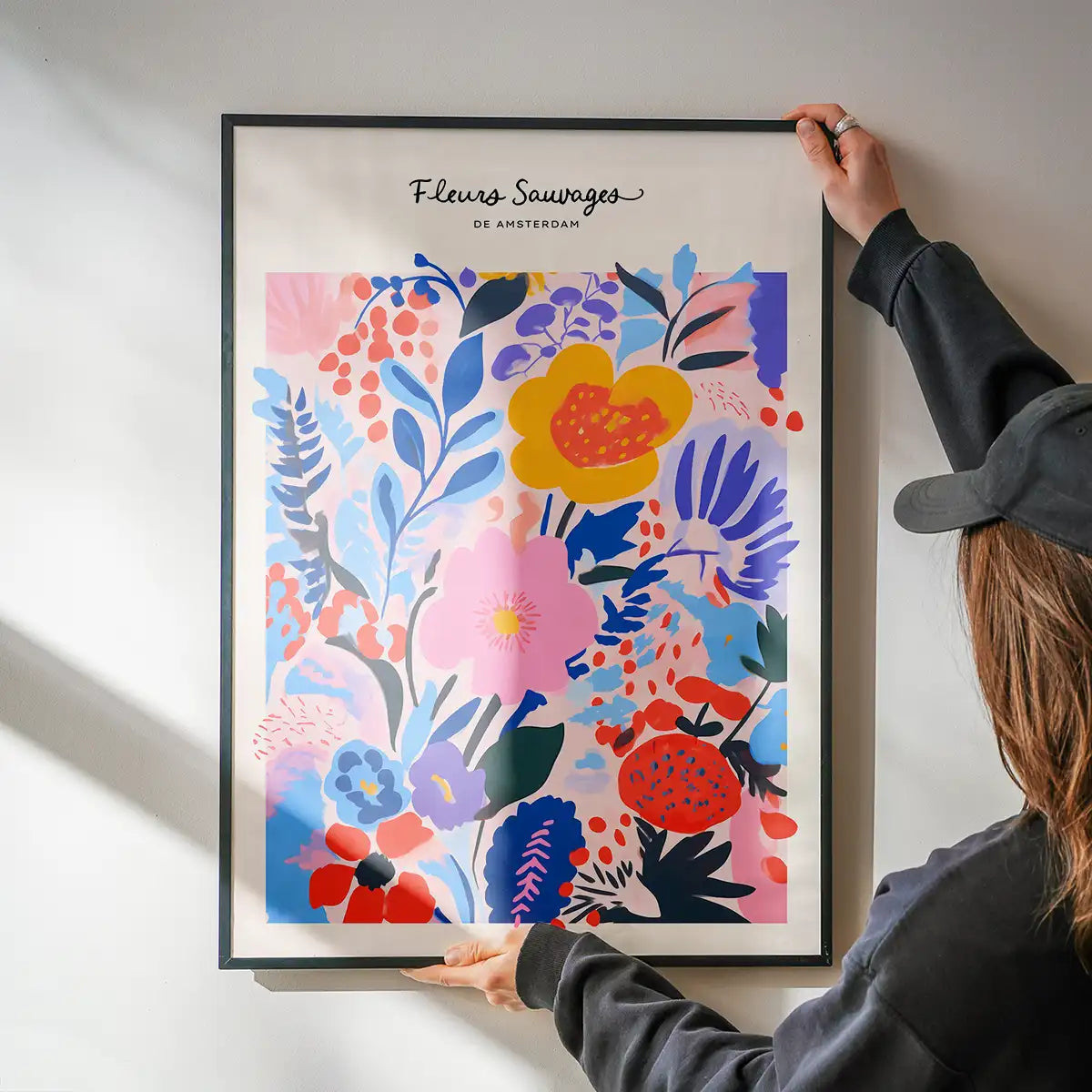 Wild Flowers of Amsterdam Abstract Painting Print
